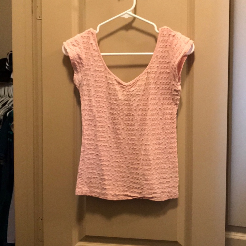 Rippled Pink Low Swoop Back